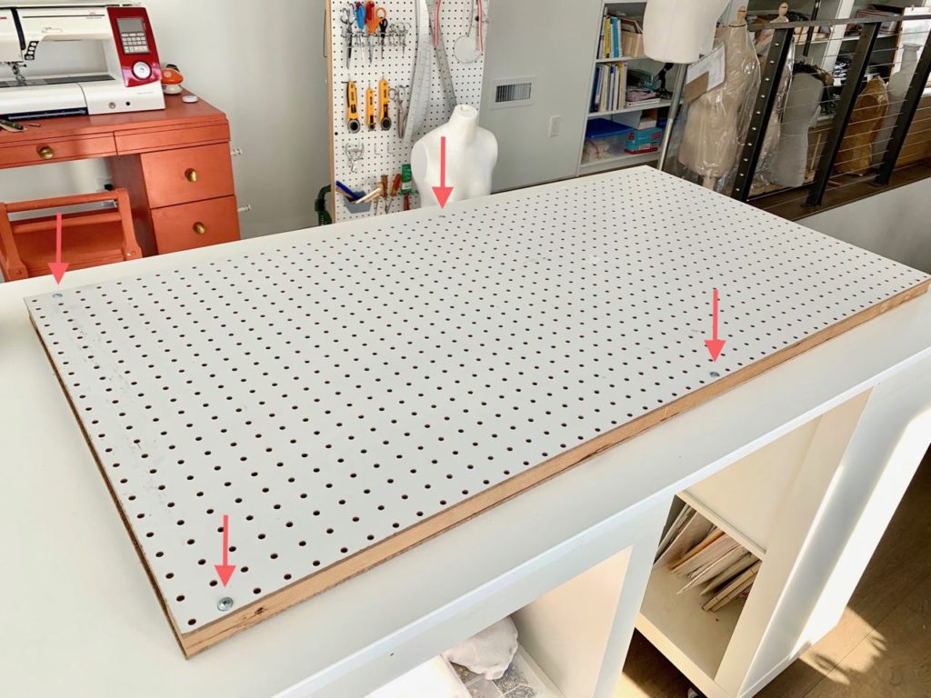 location of the screws